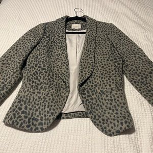 Ann Taylor Loft Leopard Print Blazer, size 4